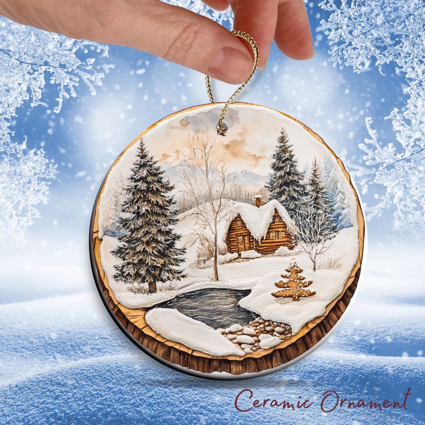 Farmhouse Ceramic Ornament 39-06