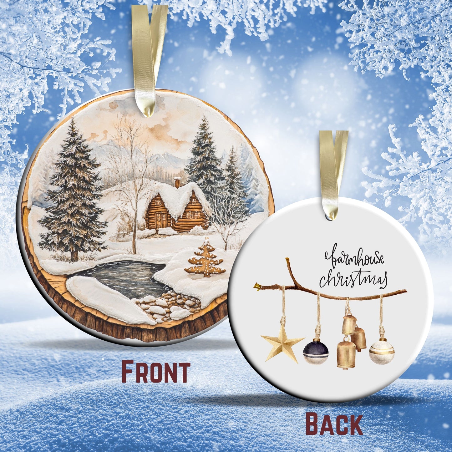 Farmhouse Ceramic Ornament 39-06