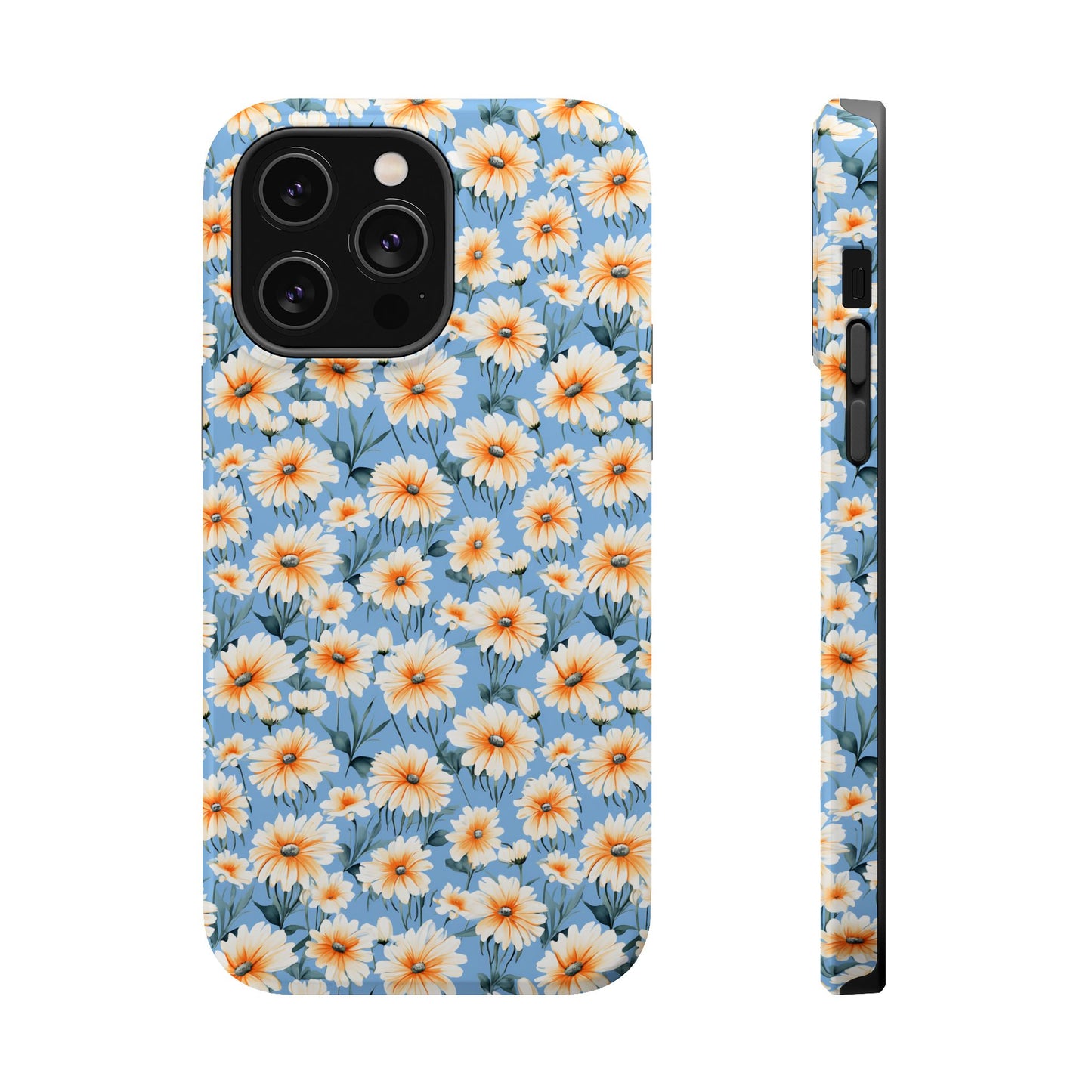 Floral Magnetic Phone Case - Chic Daisy Pattern for Stylish Protection