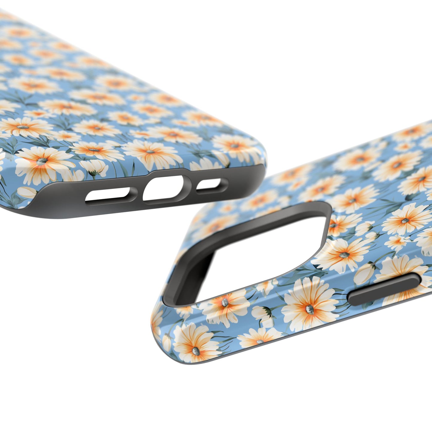 Floral Magnetic Phone Case - Chic Daisy Pattern for Stylish Protection