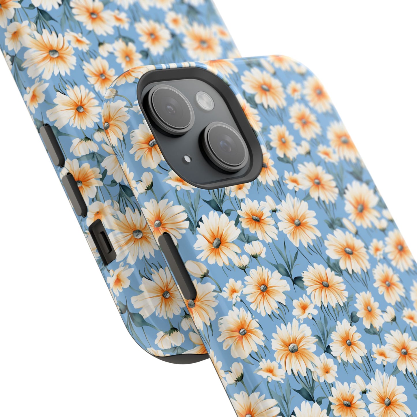 Floral Magnetic Phone Case - Chic Daisy Pattern for Stylish Protection