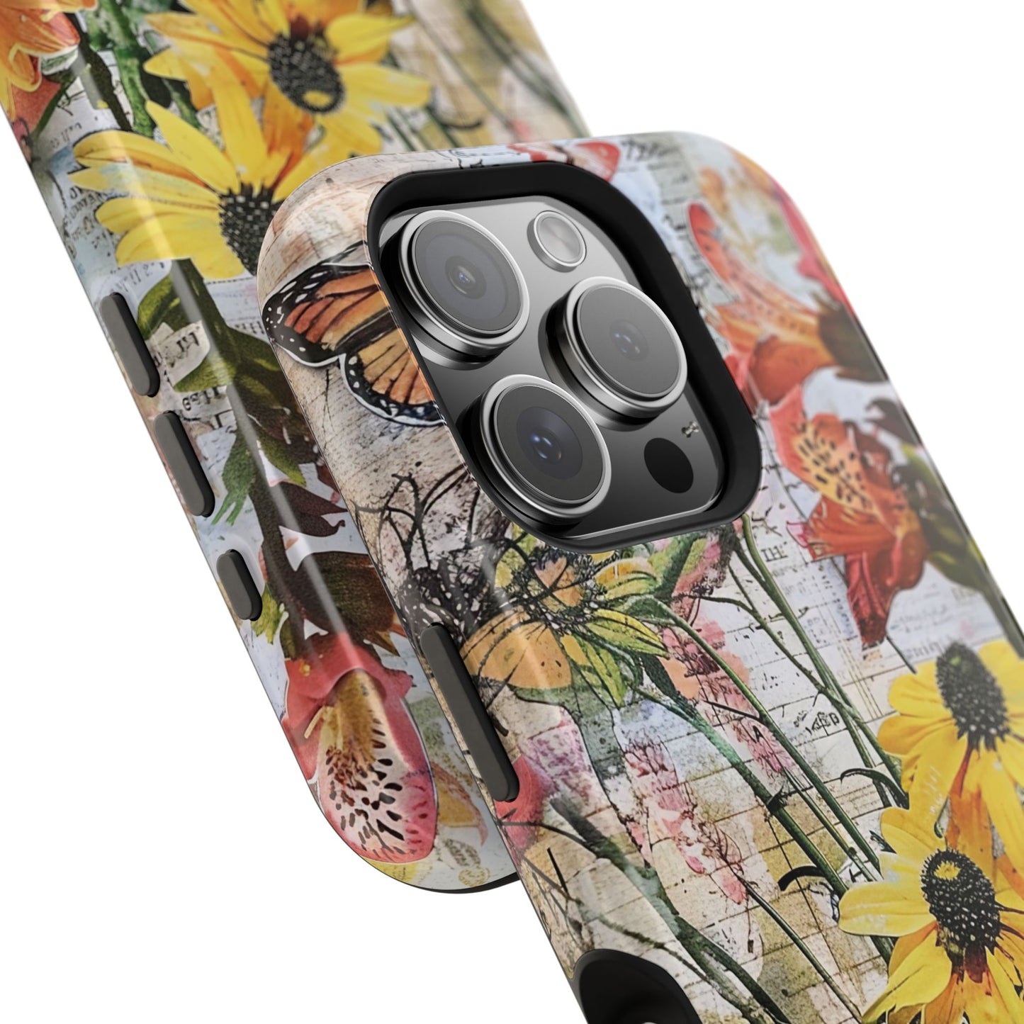 Floral Magnetic Phone Case - Wildflowers for Stylish Protection