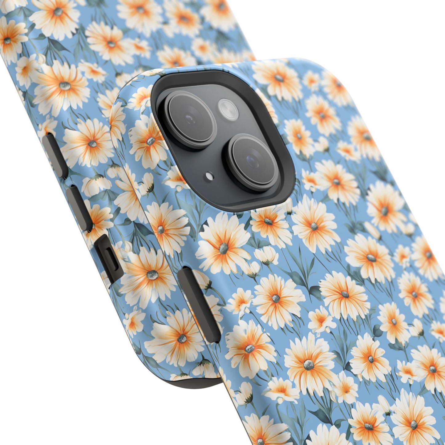 Floral Magnetic Phone Case - Chic Daisy Pattern for Stylish Protection