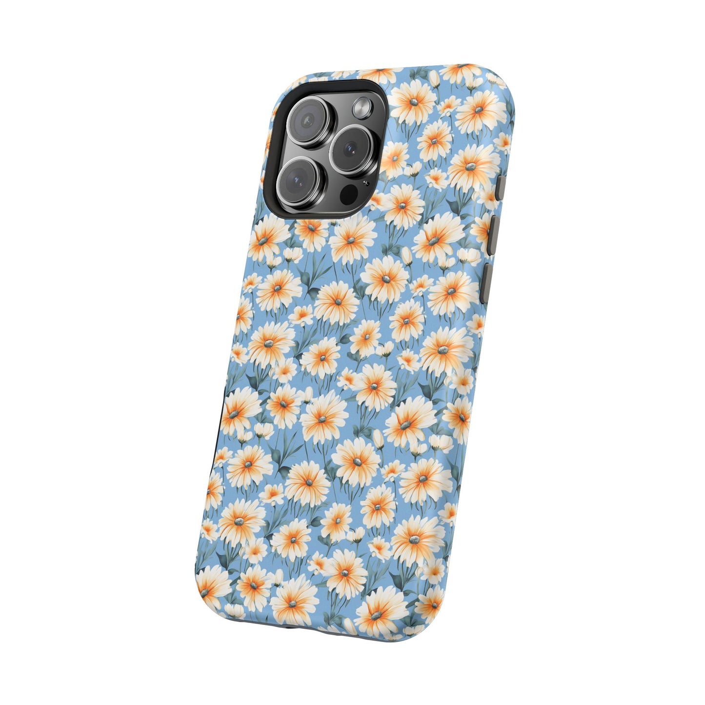 Floral Magnetic Phone Case - Chic Daisy Pattern for Stylish Protection