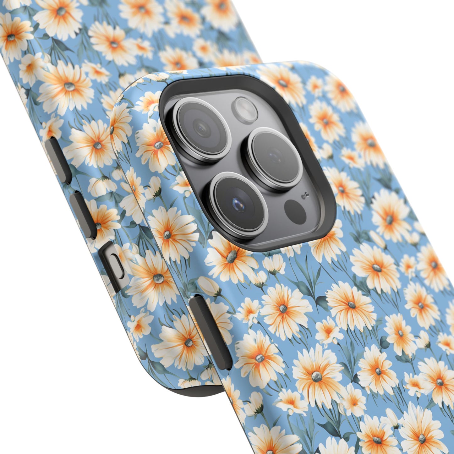 Floral Magnetic Phone Case - Chic Daisy Pattern for Stylish Protection