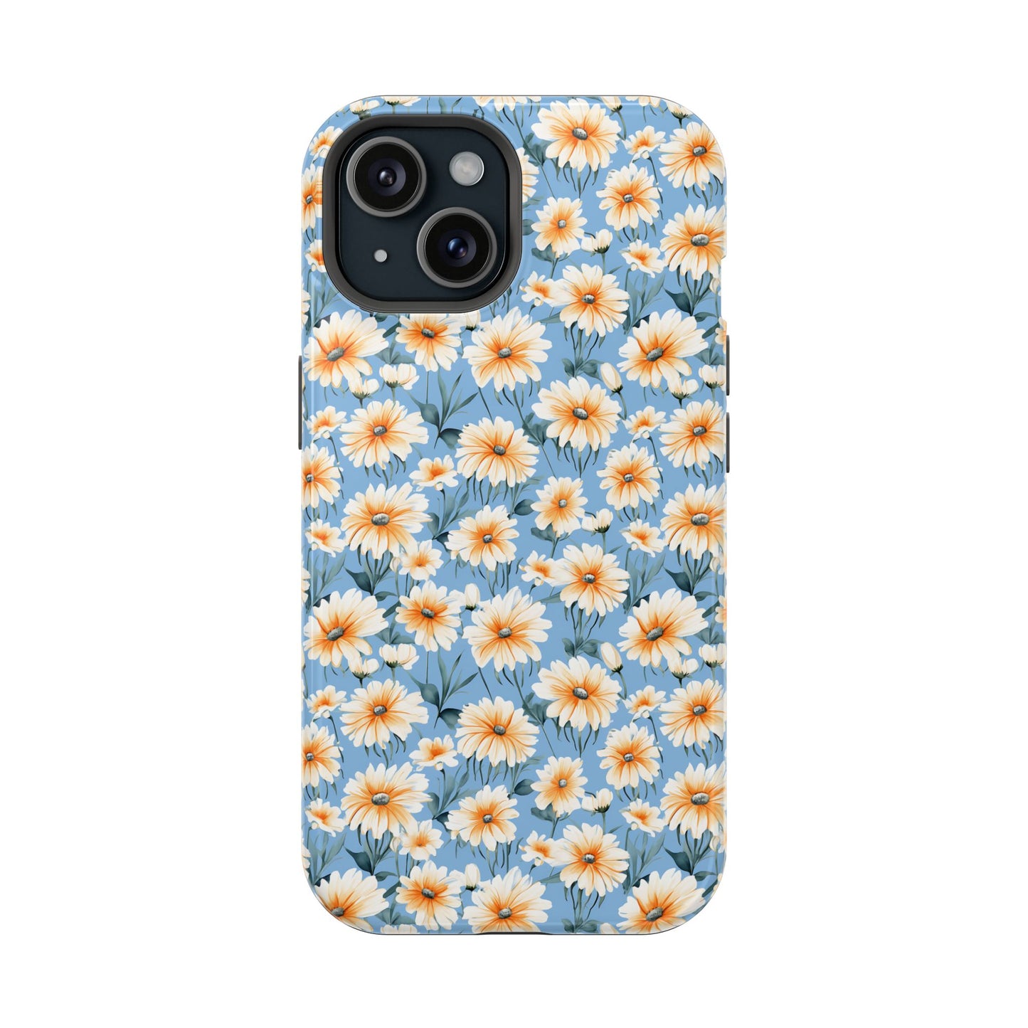 Floral Magnetic Phone Case - Chic Daisy Pattern for Stylish Protection