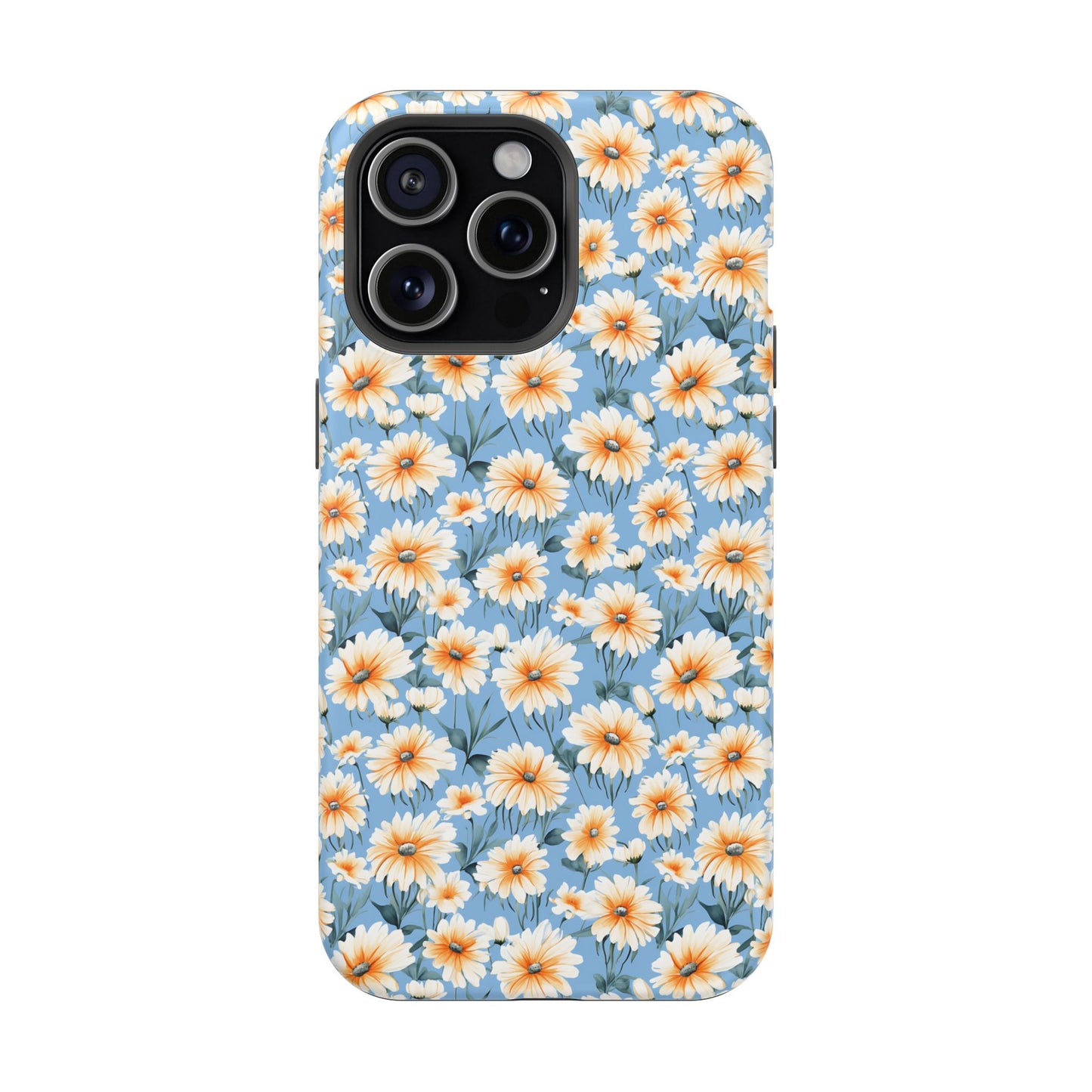Floral Magnetic Phone Case - Chic Daisy Pattern for Stylish Protection