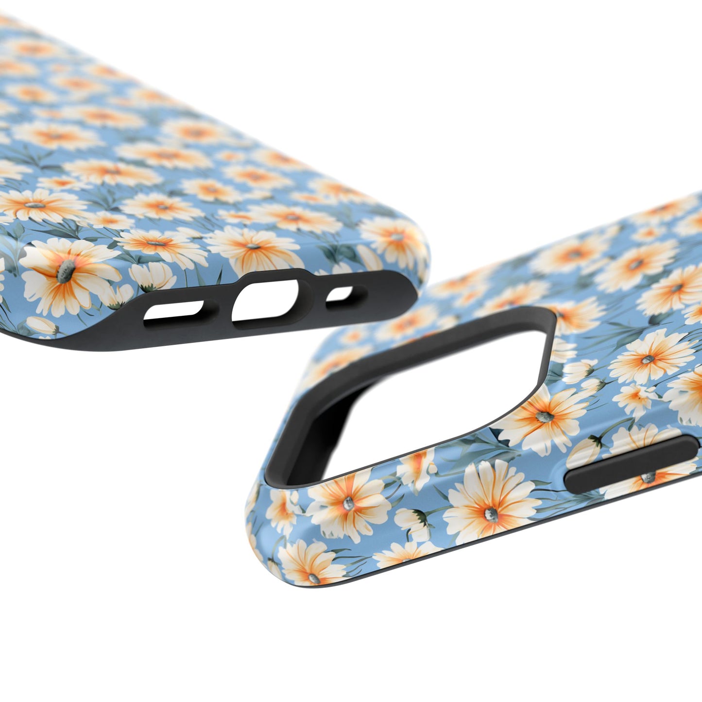 Floral Magnetic Phone Case - Chic Daisy Pattern for Stylish Protection