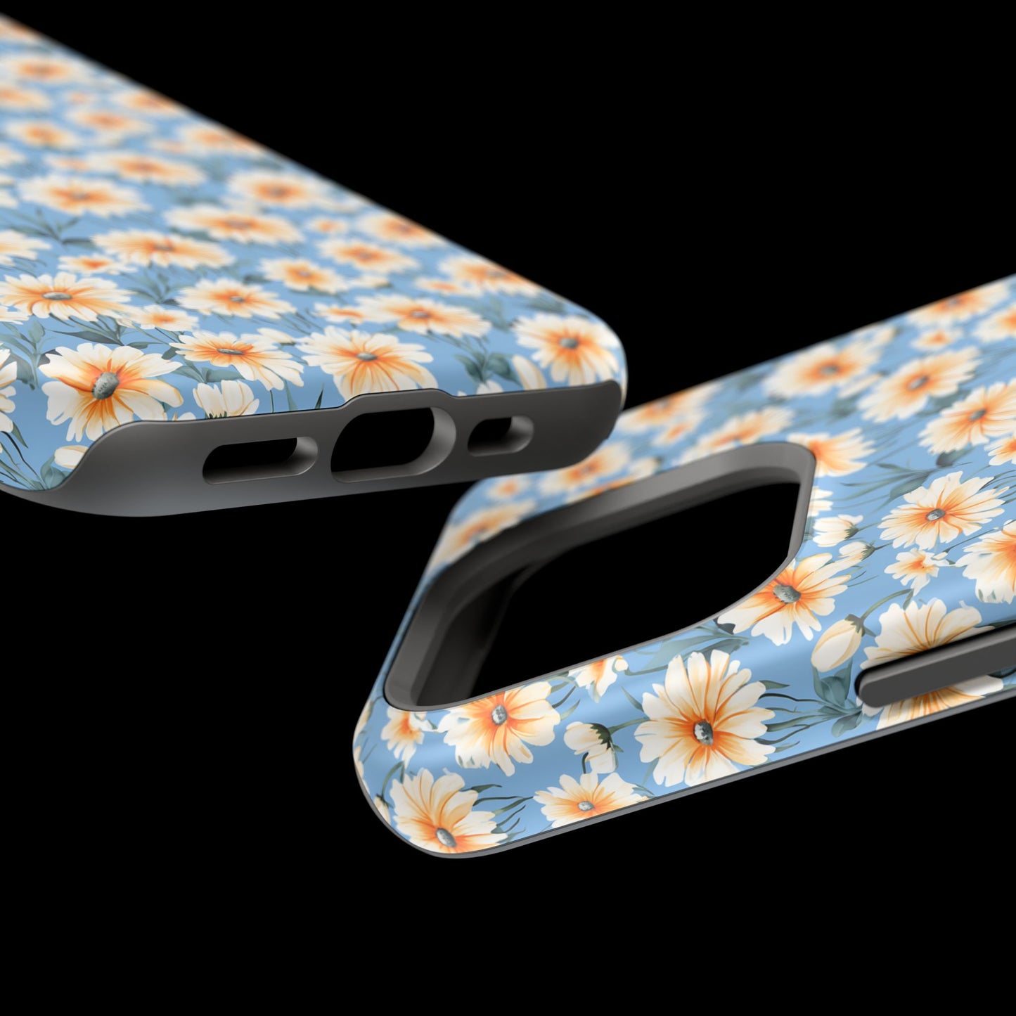 Floral Magnetic Phone Case - Chic Daisy Pattern for Stylish Protection