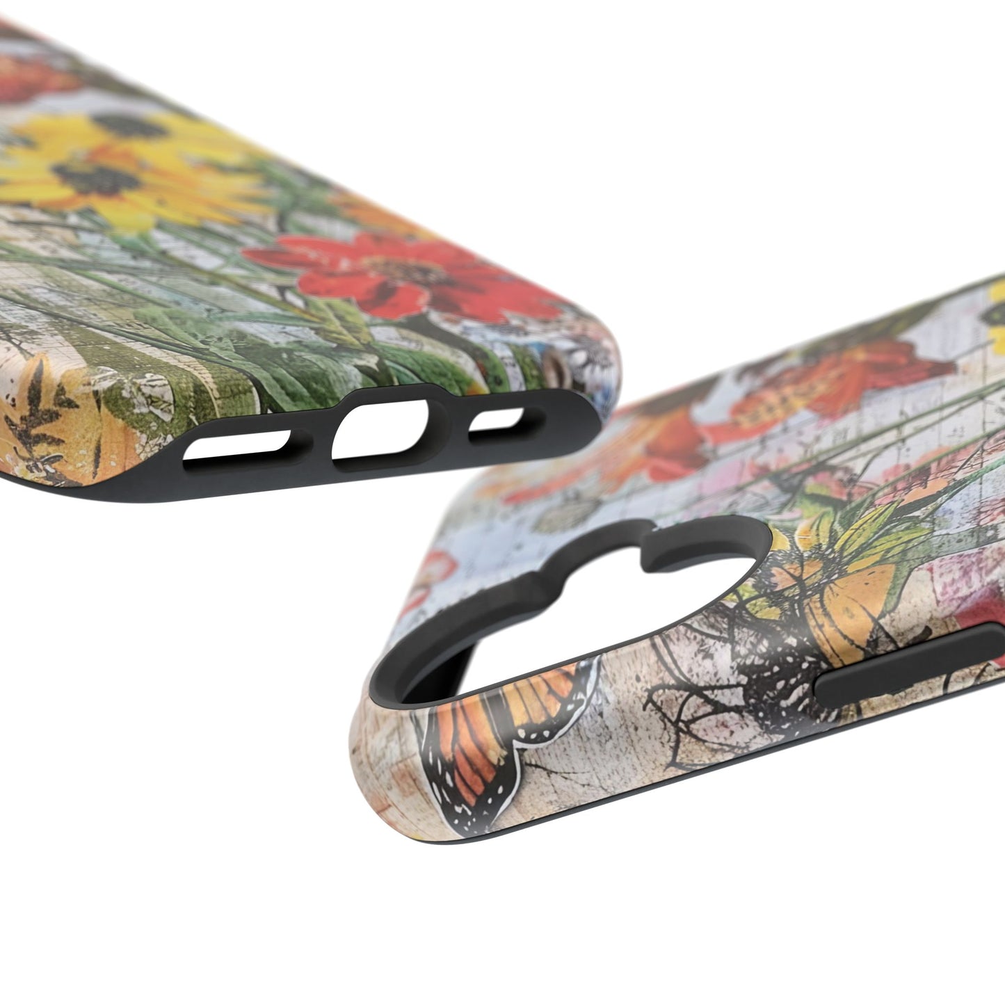 Floral Magnetic Phone Case - Wildflowers for Stylish Protection