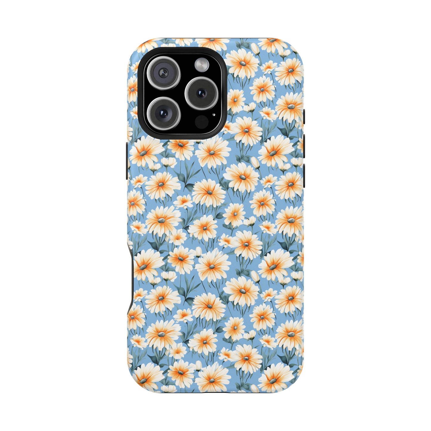 Floral Magnetic Phone Case - Chic Daisy Pattern for Stylish Protection