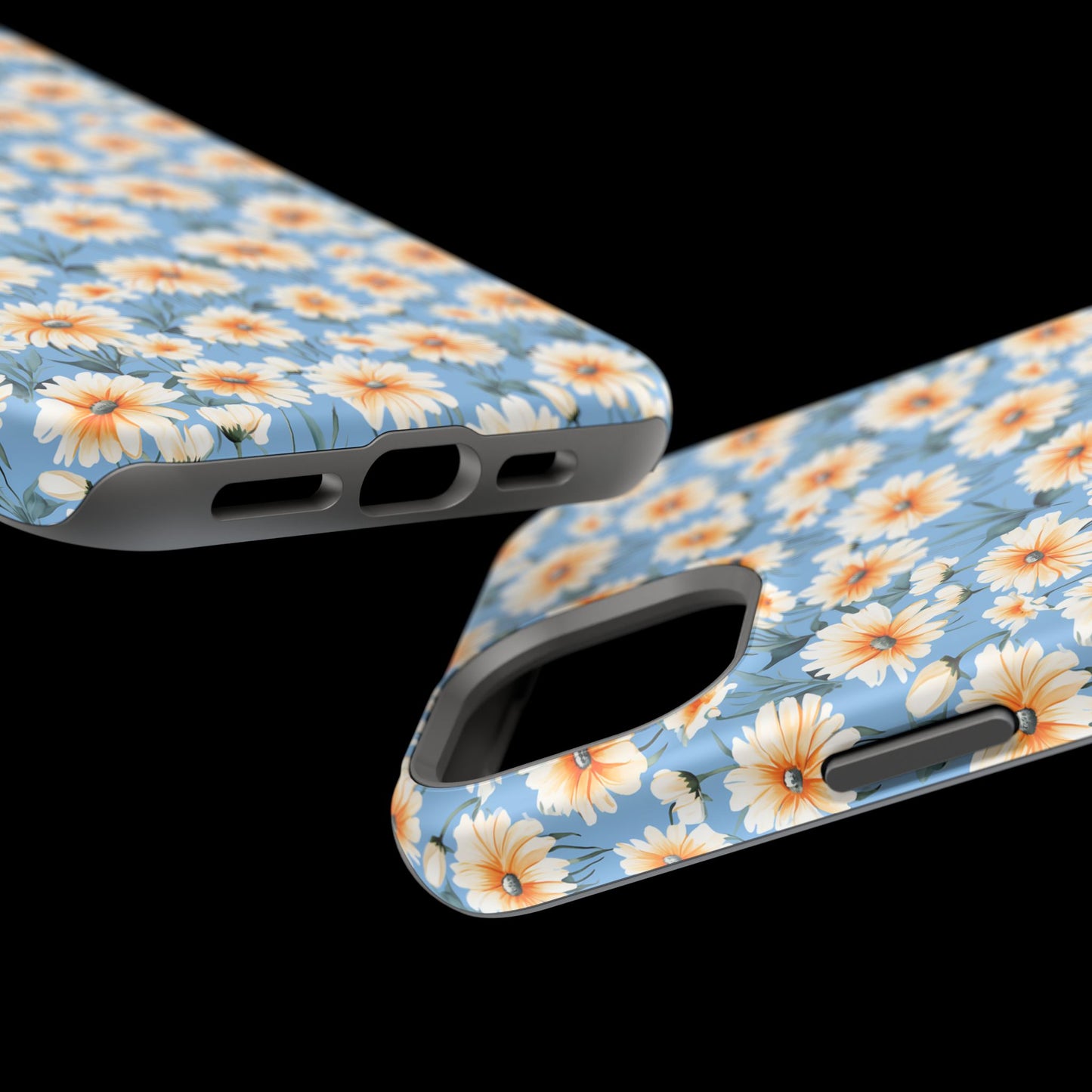 Floral Magnetic Phone Case - Chic Daisy Pattern for Stylish Protection
