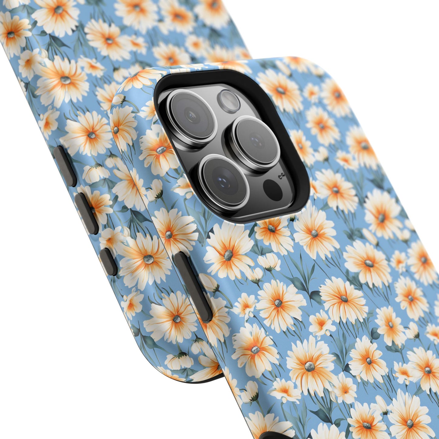 Floral Magnetic Phone Case - Chic Daisy Pattern for Stylish Protection