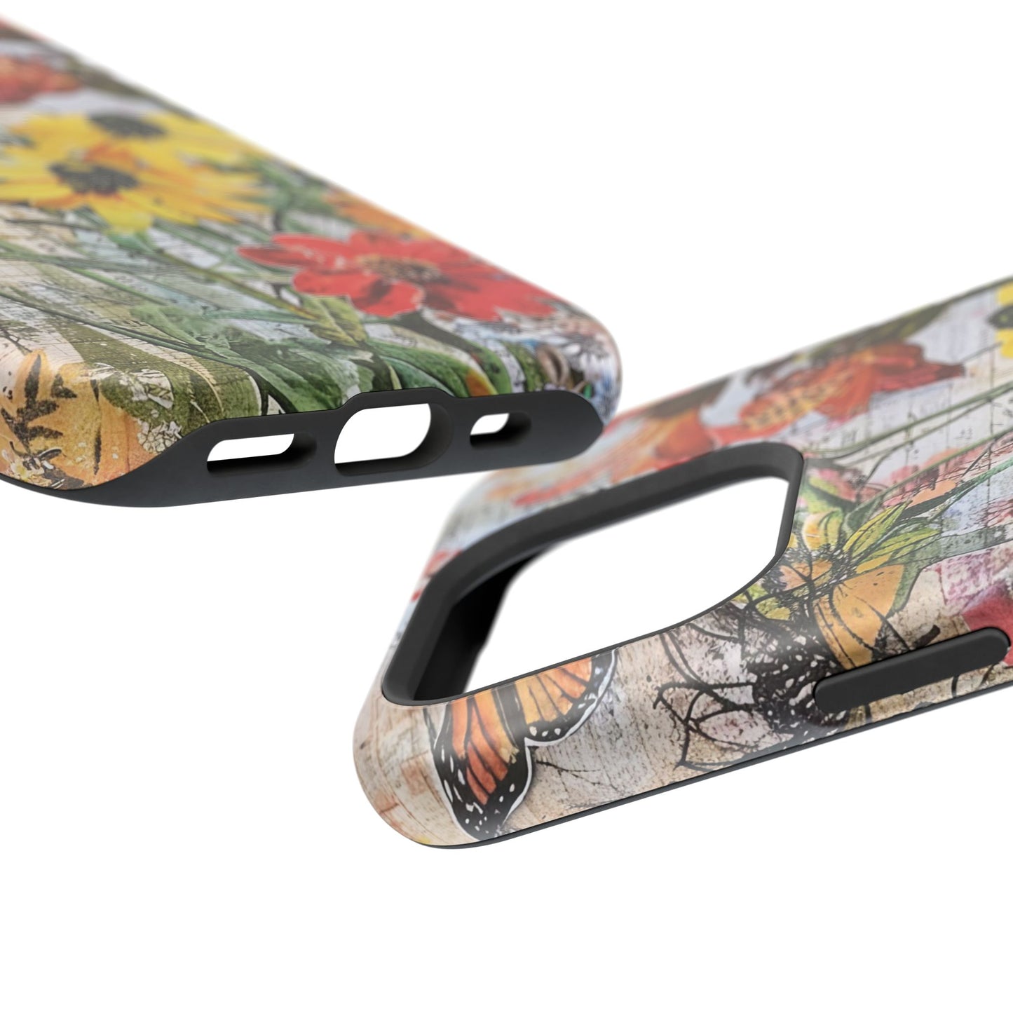 Floral Magnetic Phone Case - Wildflowers for Stylish Protection