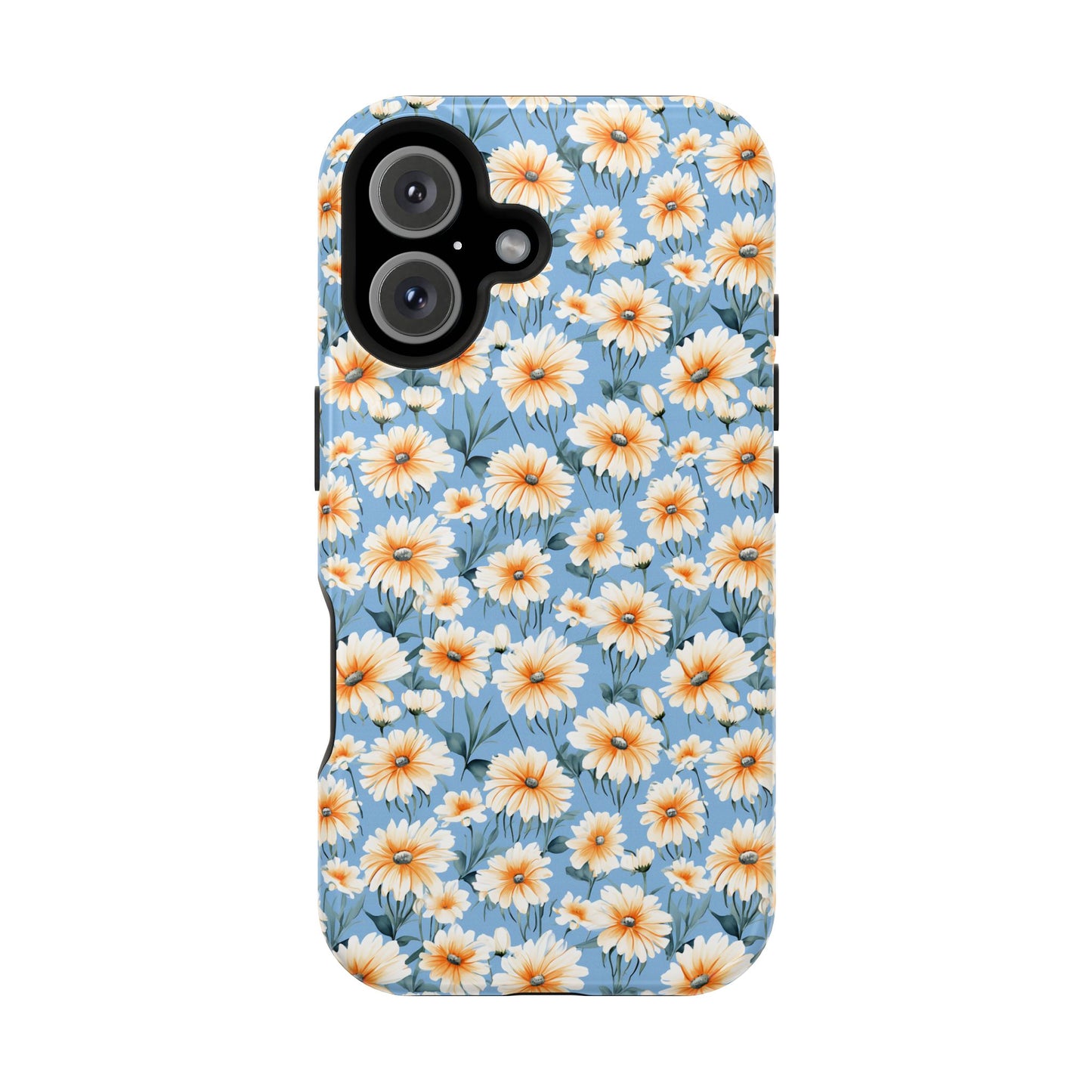 Floral Magnetic Phone Case - Chic Daisy Pattern for Stylish Protection