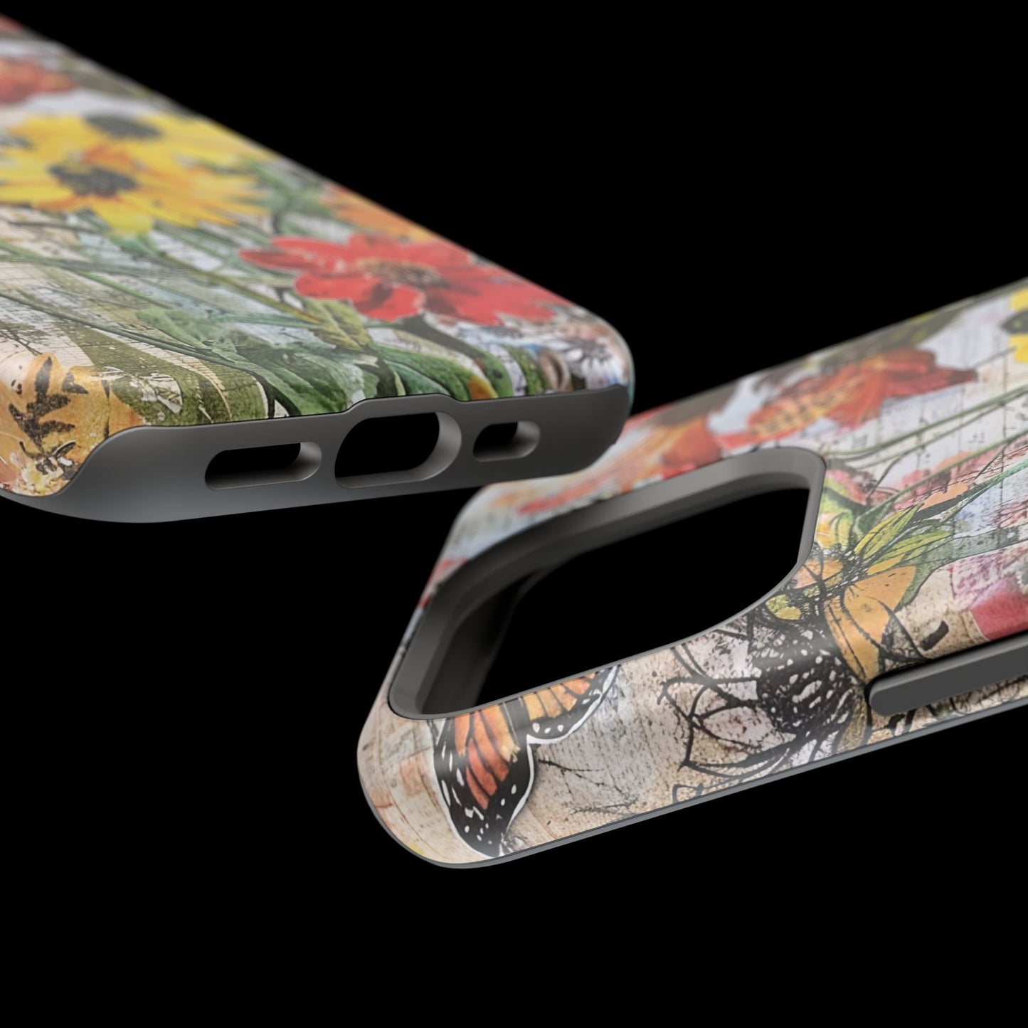 Floral Magnetic Phone Case - Wildflowers for Stylish Protection