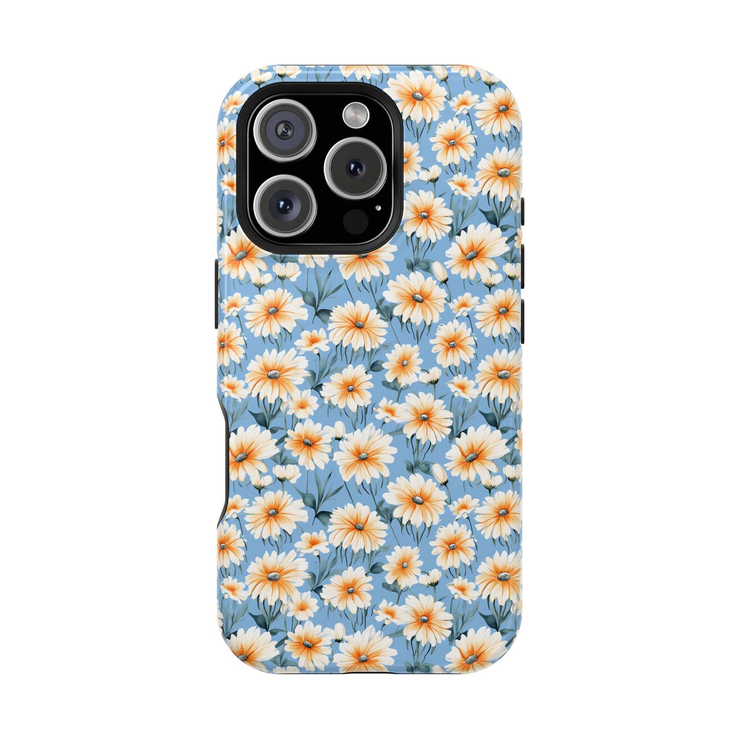 Floral Magnetic Phone Case - Chic Daisy Pattern for Stylish Protection