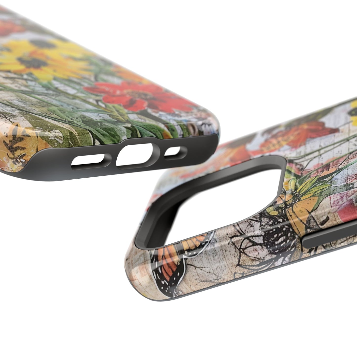 Floral Magnetic Phone Case - Wildflowers for Stylish Protection
