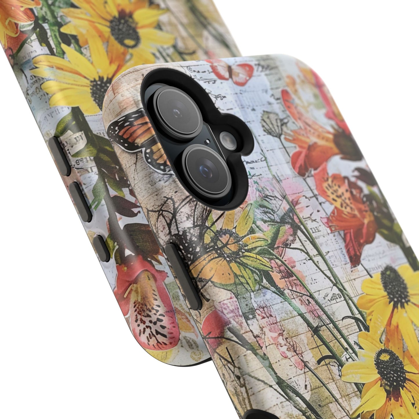 Floral Magnetic Phone Case - Wildflowers for Stylish Protection