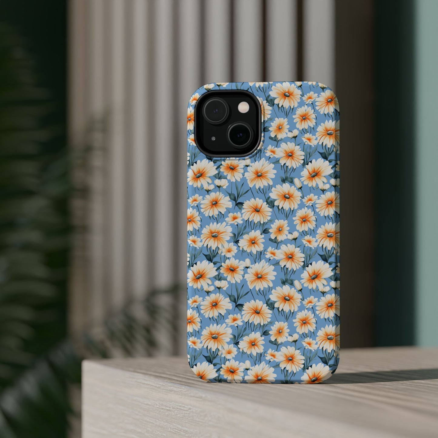 Floral Magnetic Phone Case - Chic Daisy Pattern for Stylish Protection