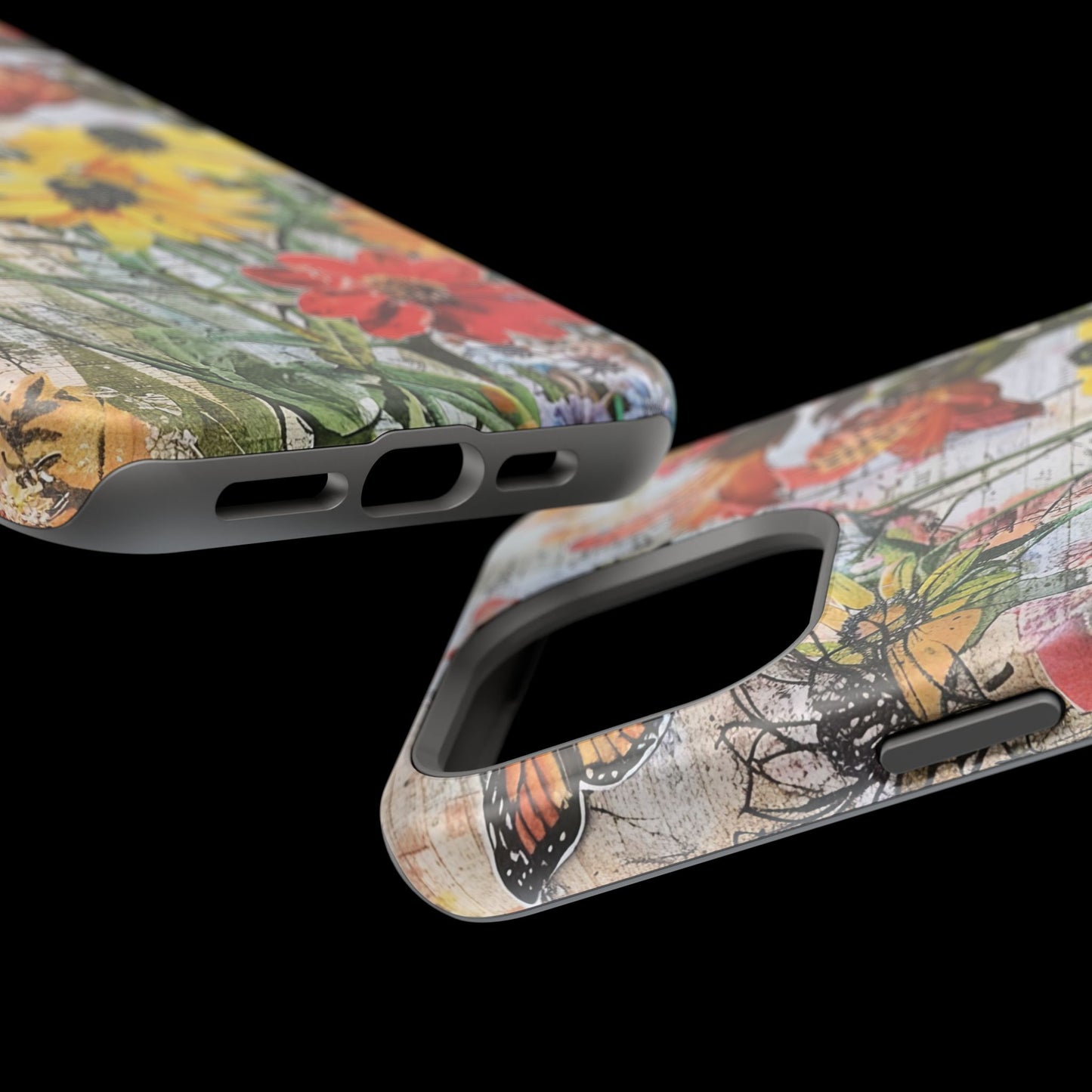 Floral Magnetic Phone Case - Wildflowers for Stylish Protection
