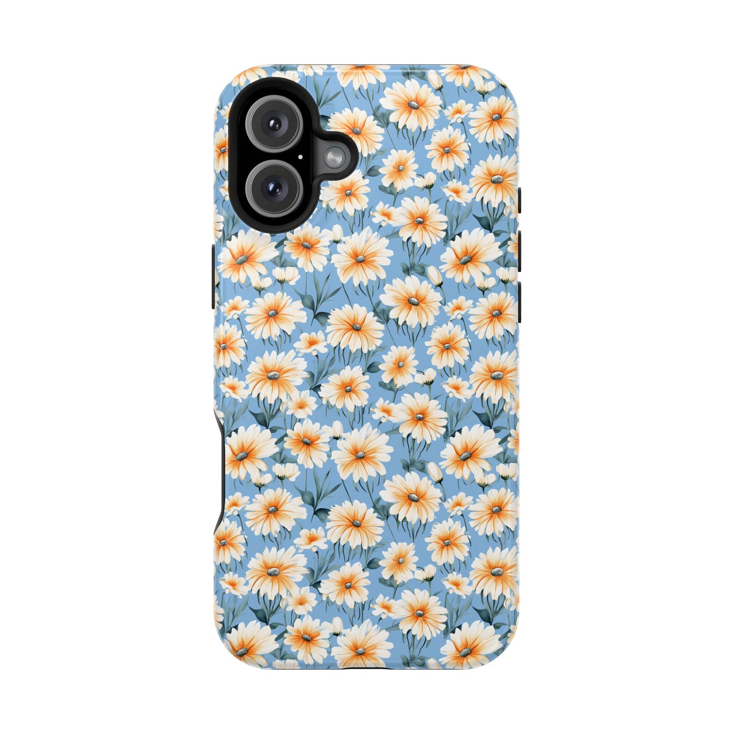 Floral Magnetic Phone Case - Chic Daisy Pattern for Stylish Protection