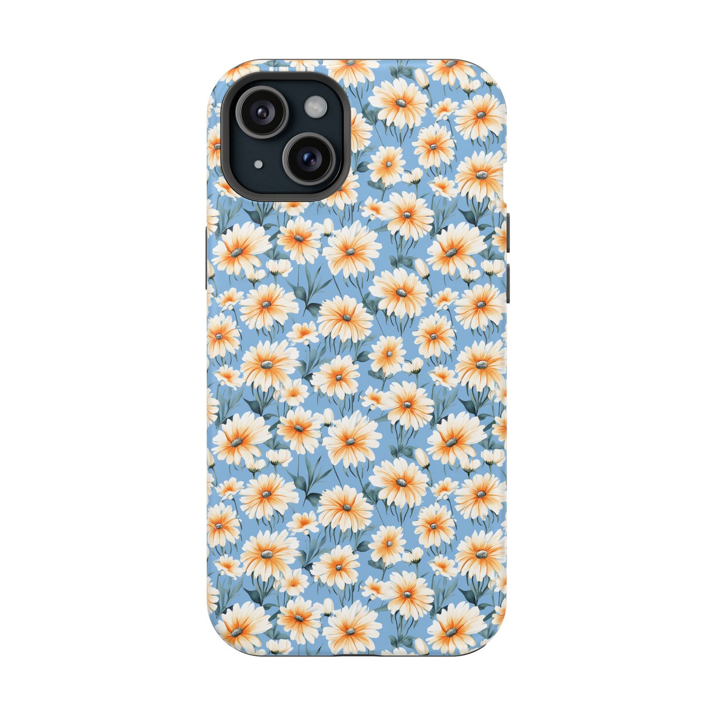 Floral Magnetic Phone Case - Chic Daisy Pattern for Stylish Protection