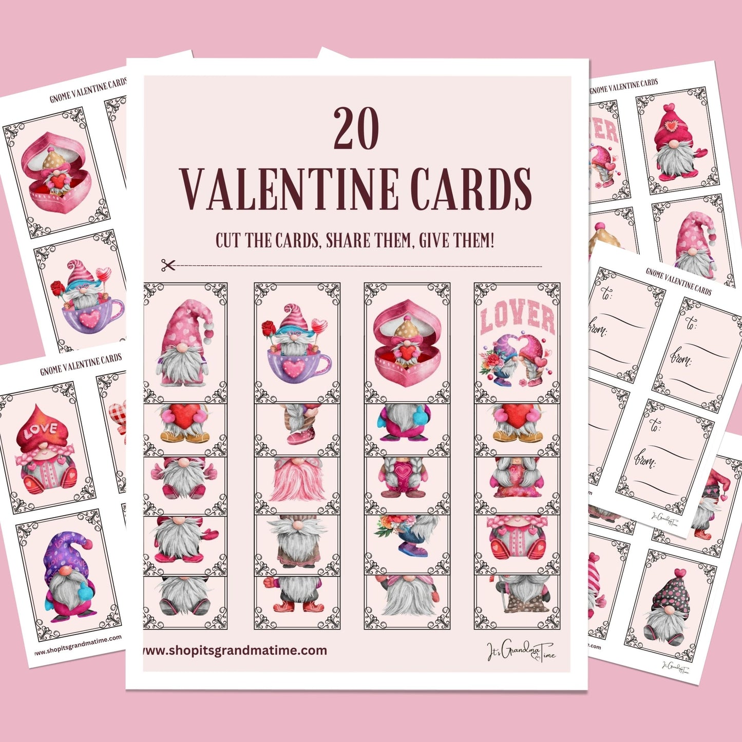 Valentine Cards - Gnomes