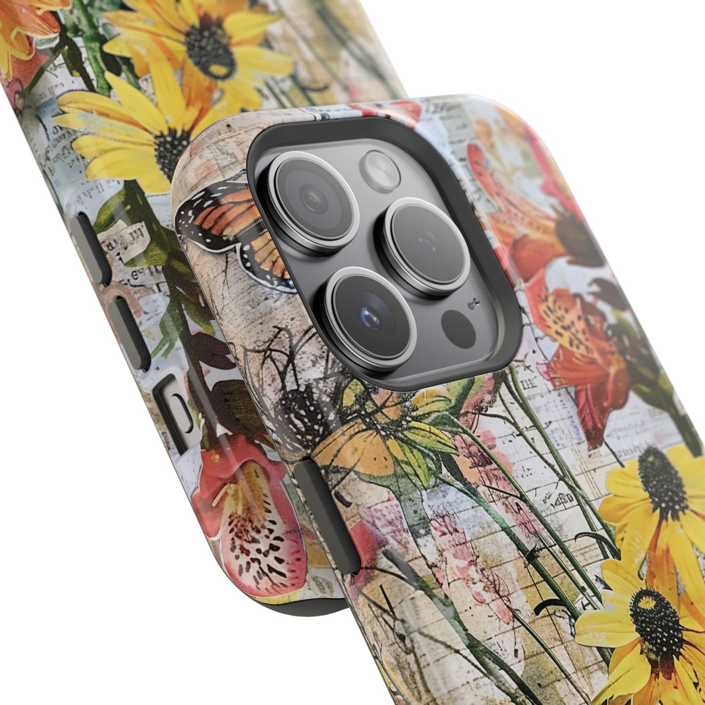 Floral Magnetic Phone Case - Wildflowers for Stylish Protection