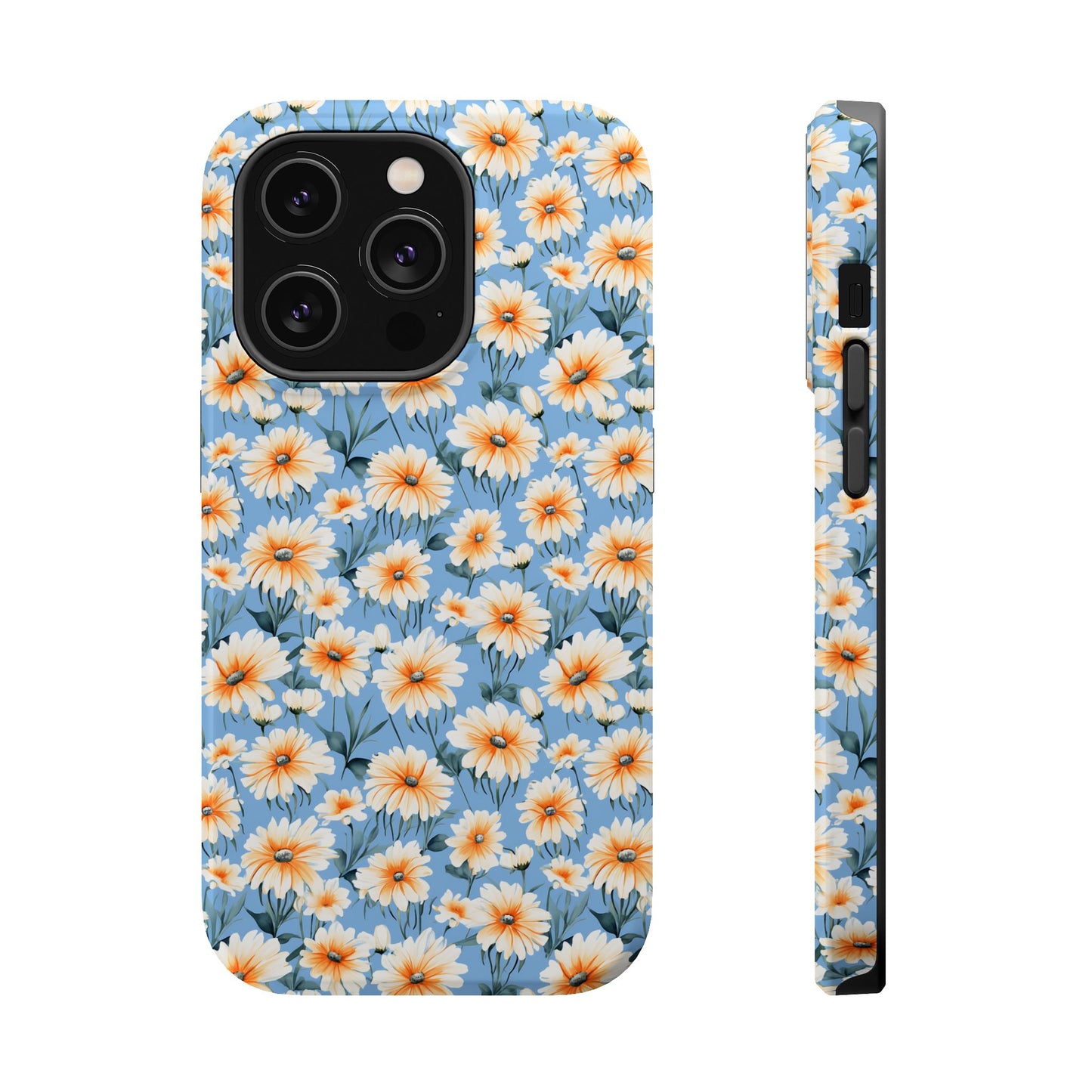 Floral Magnetic Phone Case - Chic Daisy Pattern for Stylish Protection