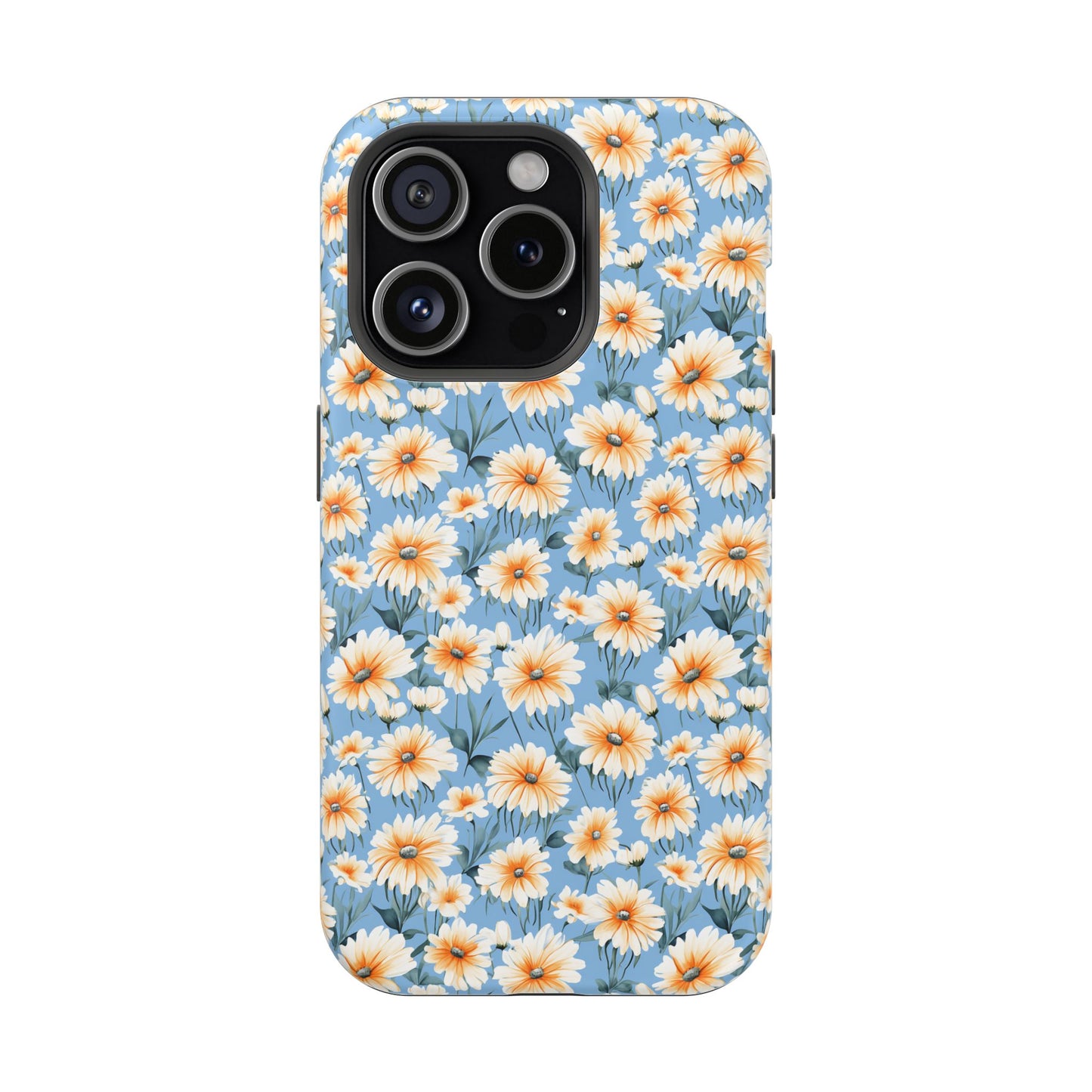 Floral Magnetic Phone Case - Chic Daisy Pattern for Stylish Protection