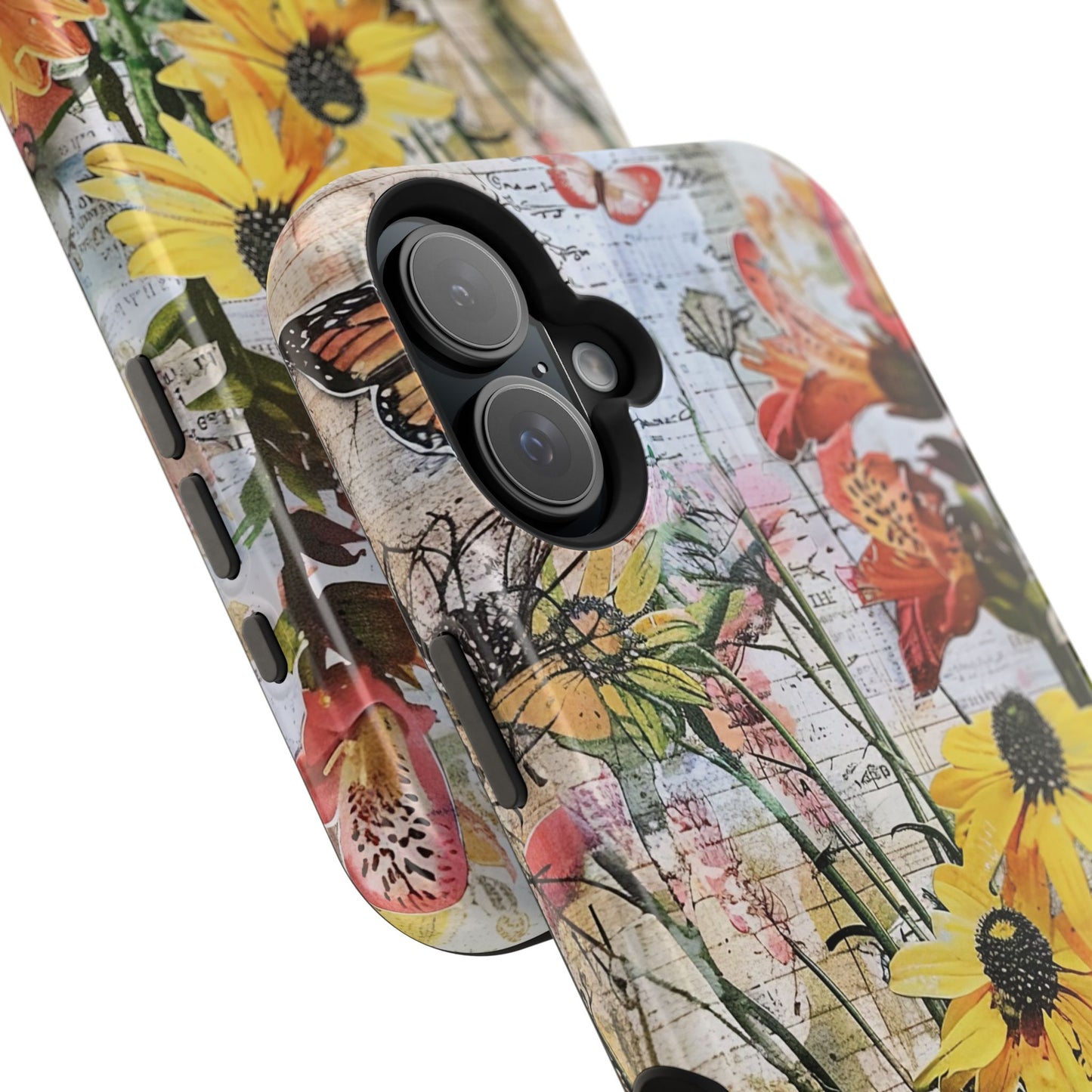 Floral Magnetic Phone Case - Wildflowers for Stylish Protection