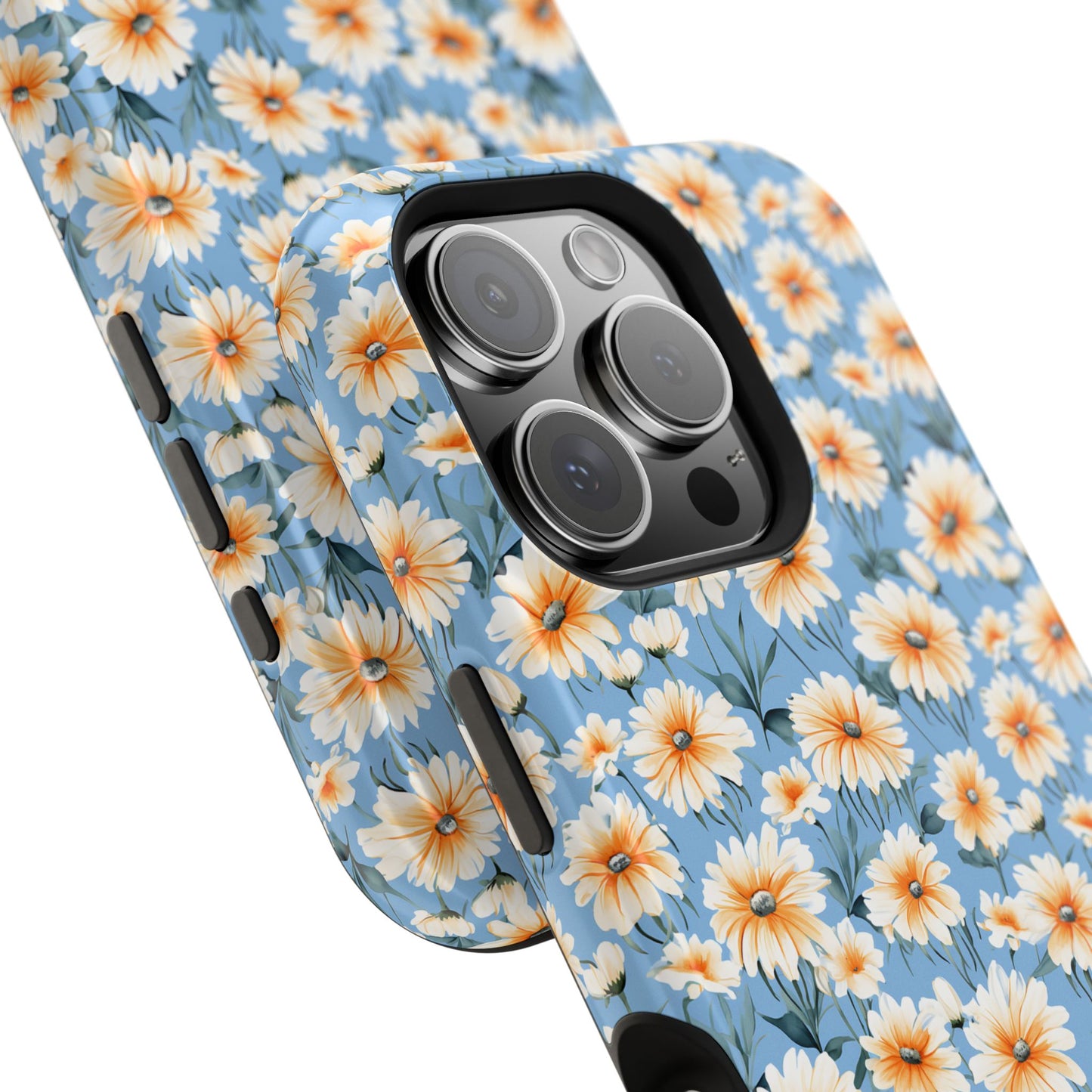 Floral Magnetic Phone Case - Chic Daisy Pattern for Stylish Protection