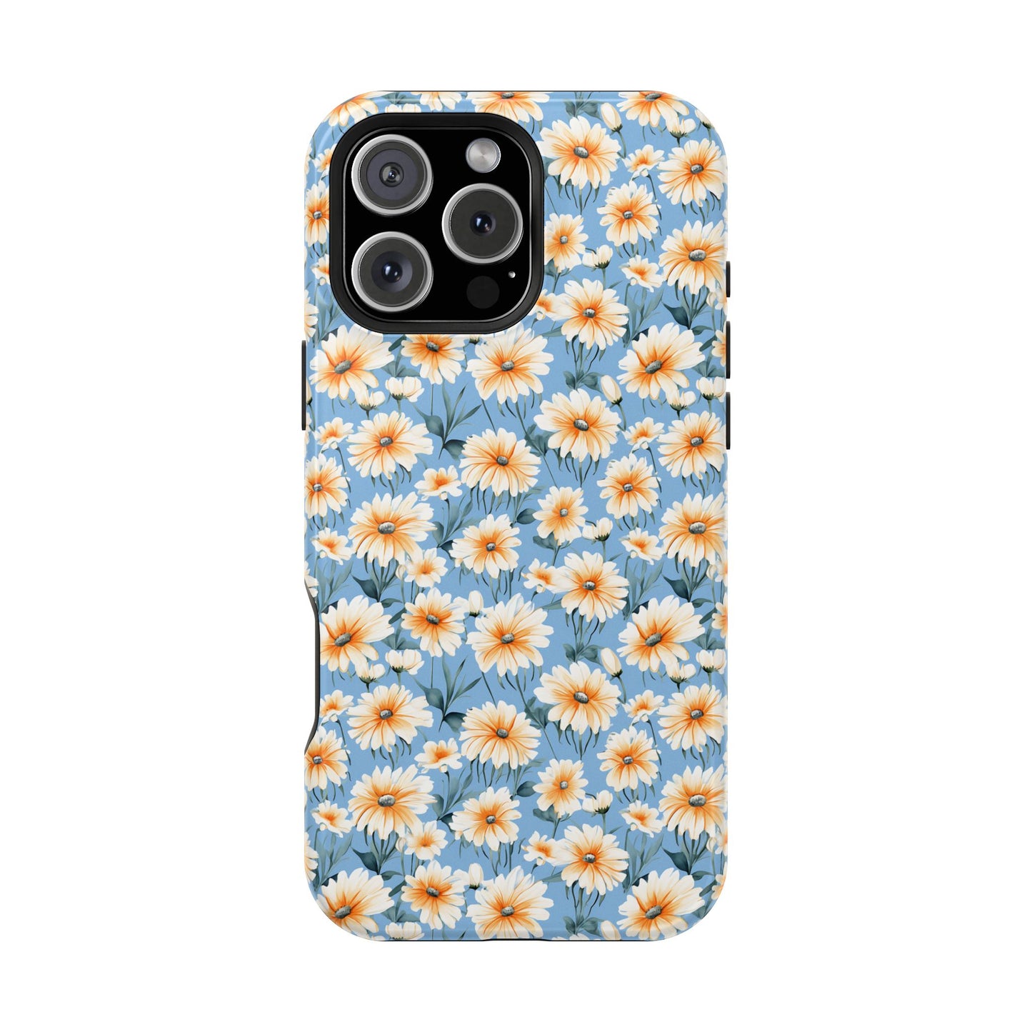 Floral Magnetic Phone Case - Chic Daisy Pattern for Stylish Protection