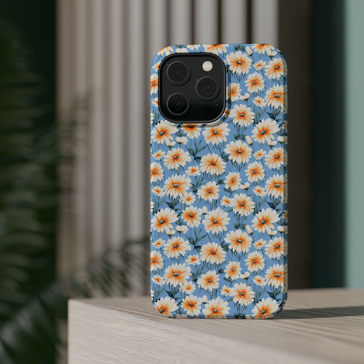 Floral Magnetic Phone Case - Chic Daisy Pattern for Stylish Protection