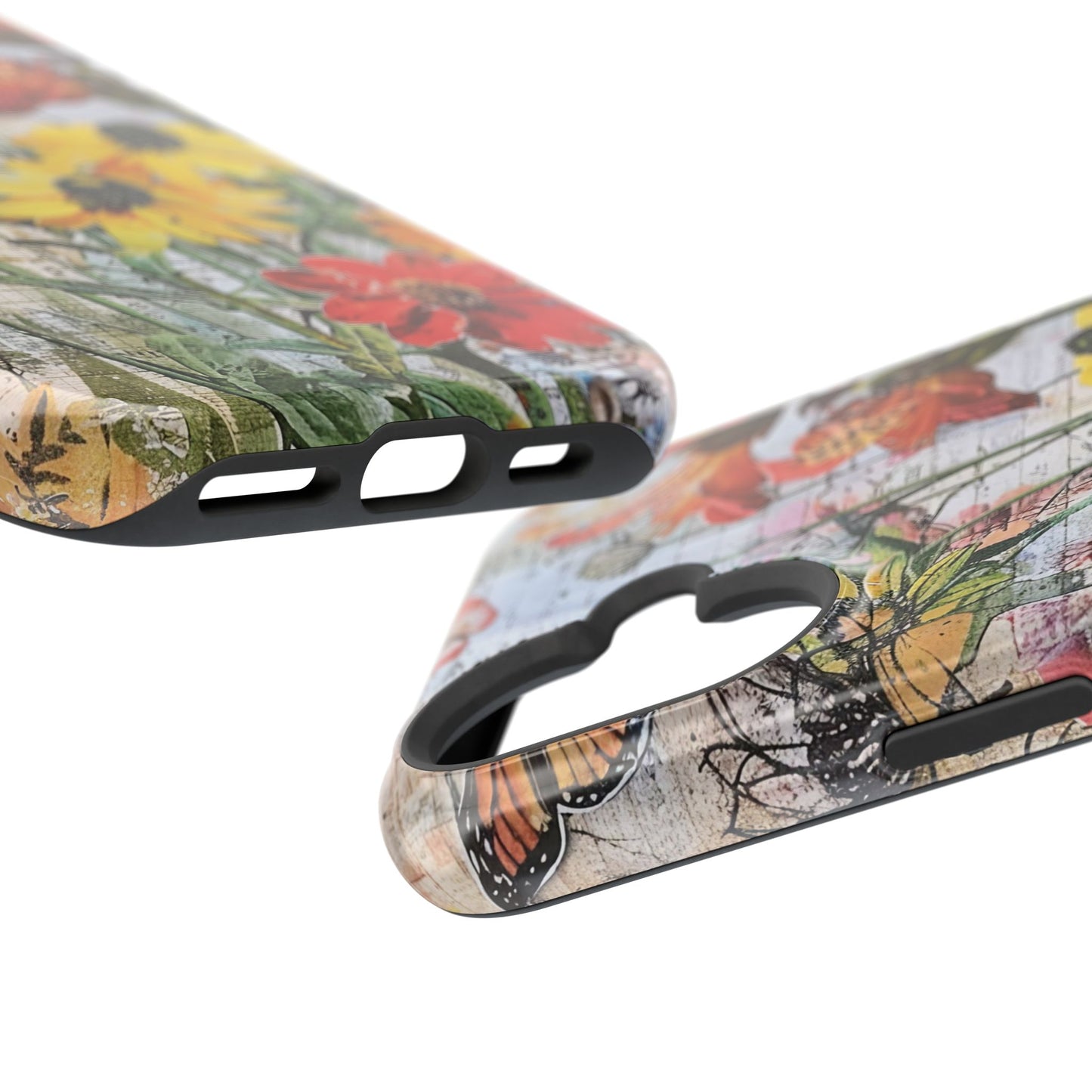 Floral Magnetic Phone Case - Wildflowers for Stylish Protection