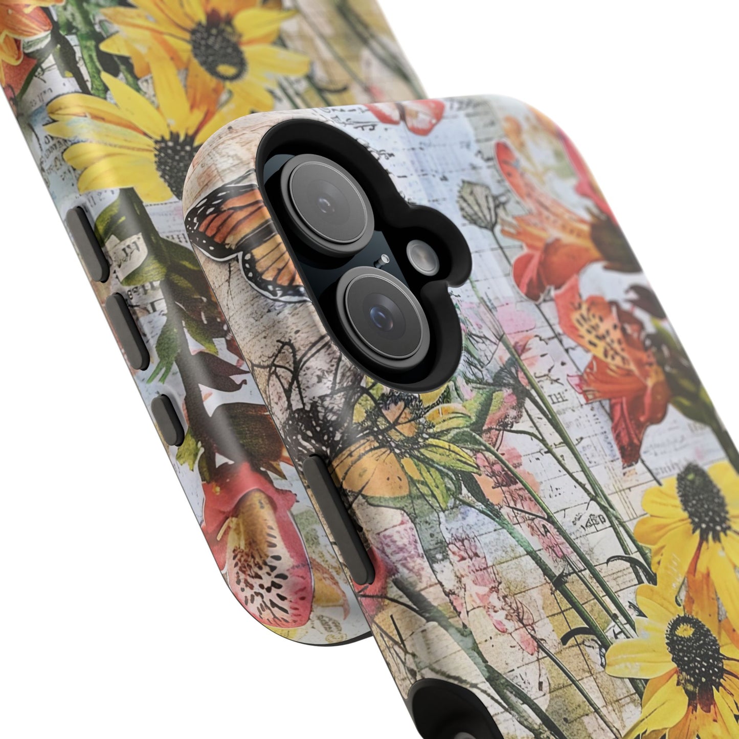 Floral Magnetic Phone Case - Wildflowers for Stylish Protection