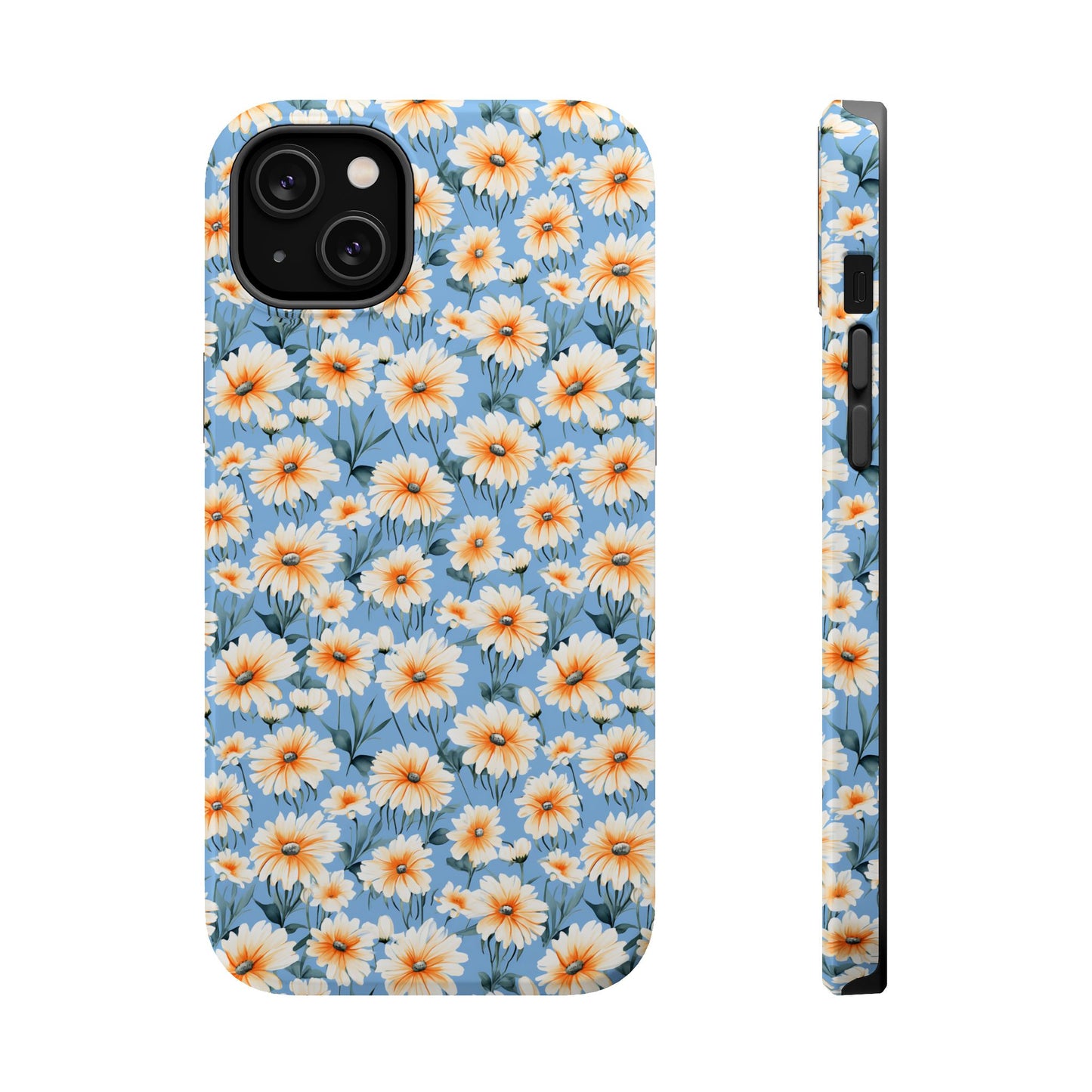 Floral Magnetic Phone Case - Chic Daisy Pattern for Stylish Protection
