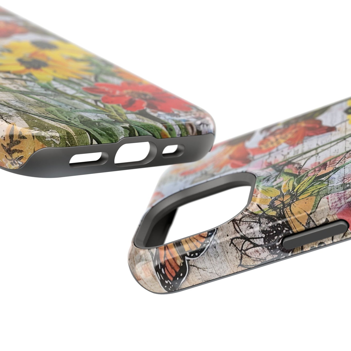 Floral Magnetic Phone Case - Wildflowers for Stylish Protection
