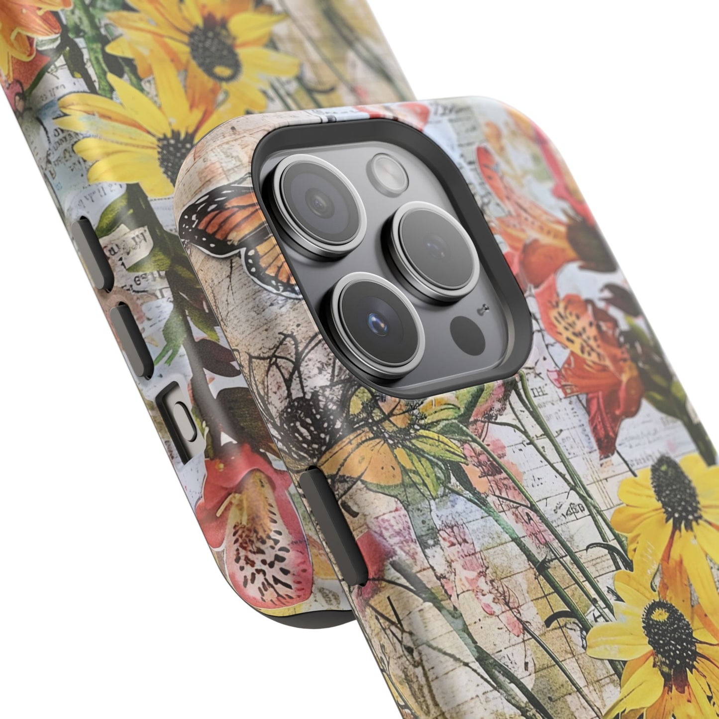 Floral Magnetic Phone Case - Wildflowers for Stylish Protection
