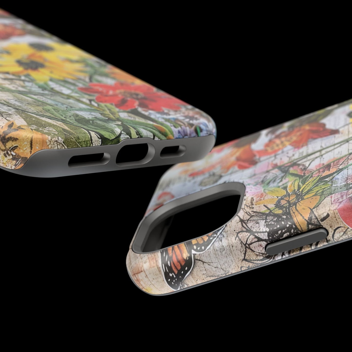 Floral Magnetic Phone Case - Wildflowers for Stylish Protection