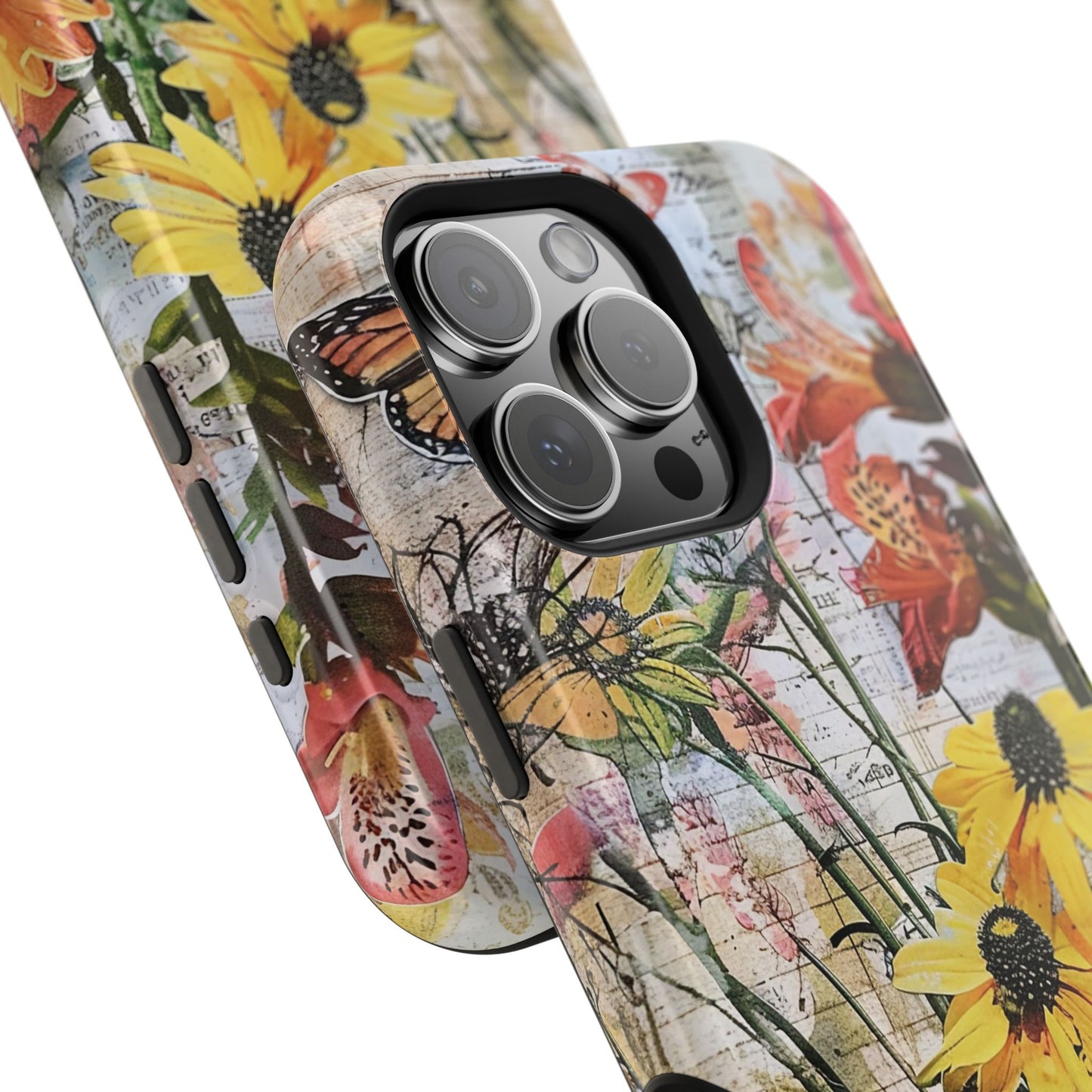 Floral Magnetic Phone Case - Wildflowers for Stylish Protection