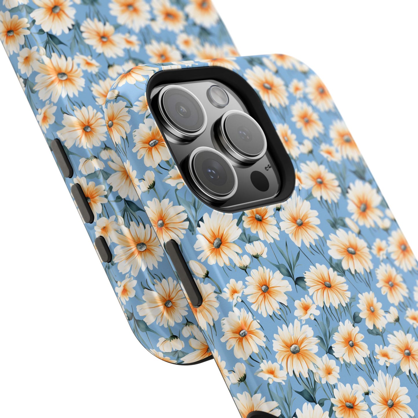 Floral Magnetic Phone Case - Chic Daisy Pattern for Stylish Protection