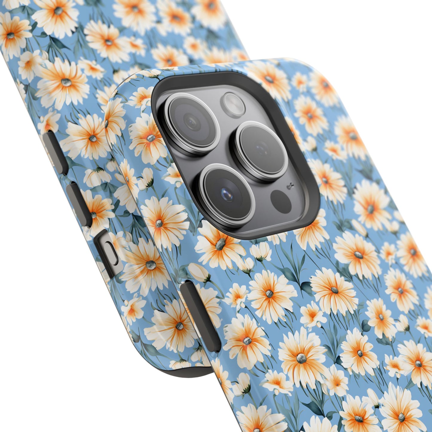 Floral Magnetic Phone Case - Chic Daisy Pattern for Stylish Protection