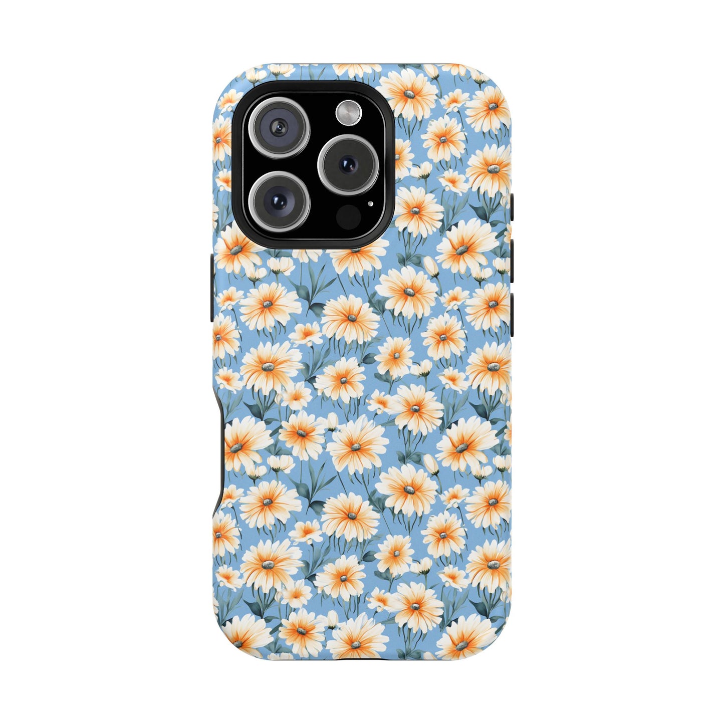 Floral Magnetic Phone Case - Chic Daisy Pattern for Stylish Protection