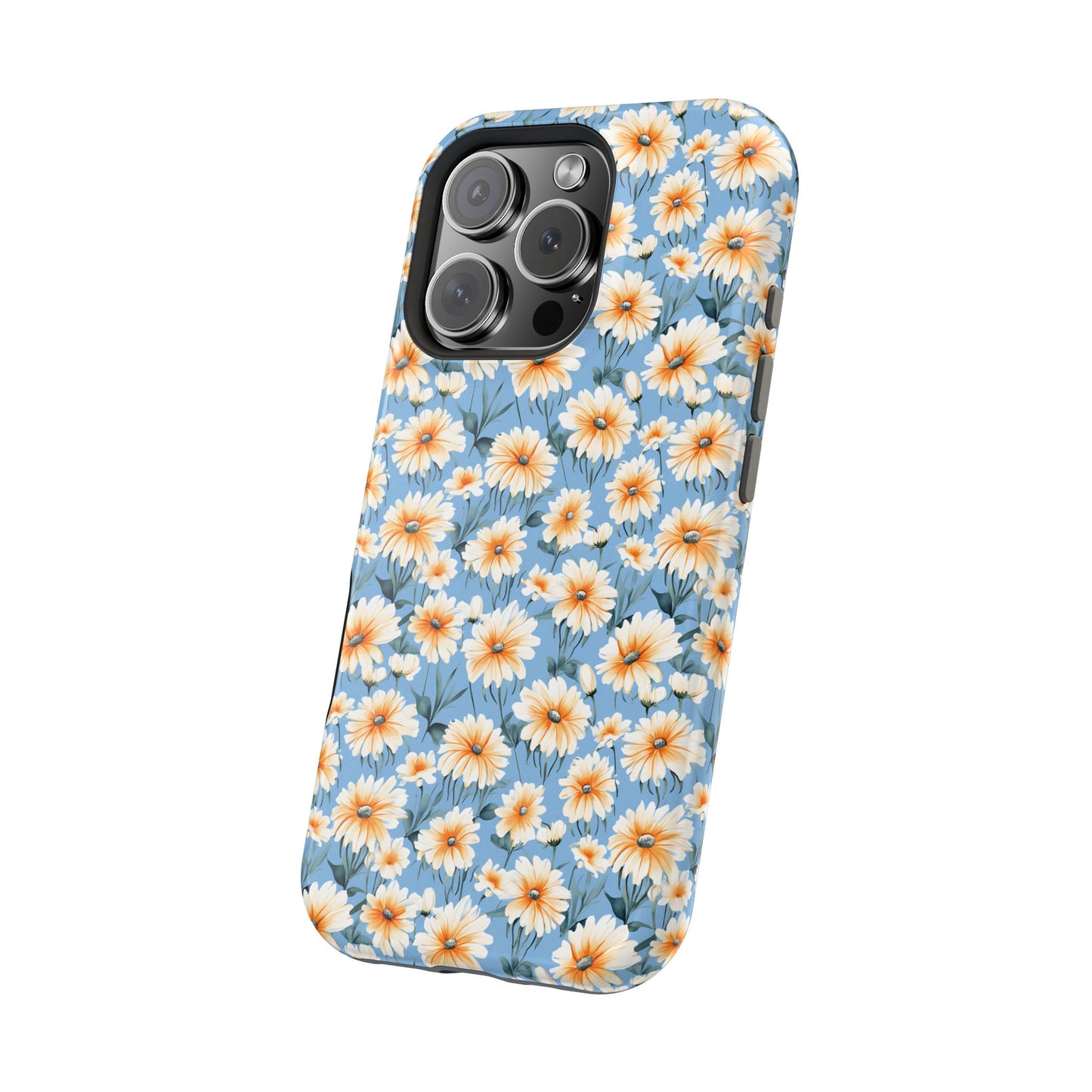 Floral Magnetic Phone Case - Chic Daisy Pattern for Stylish Protection
