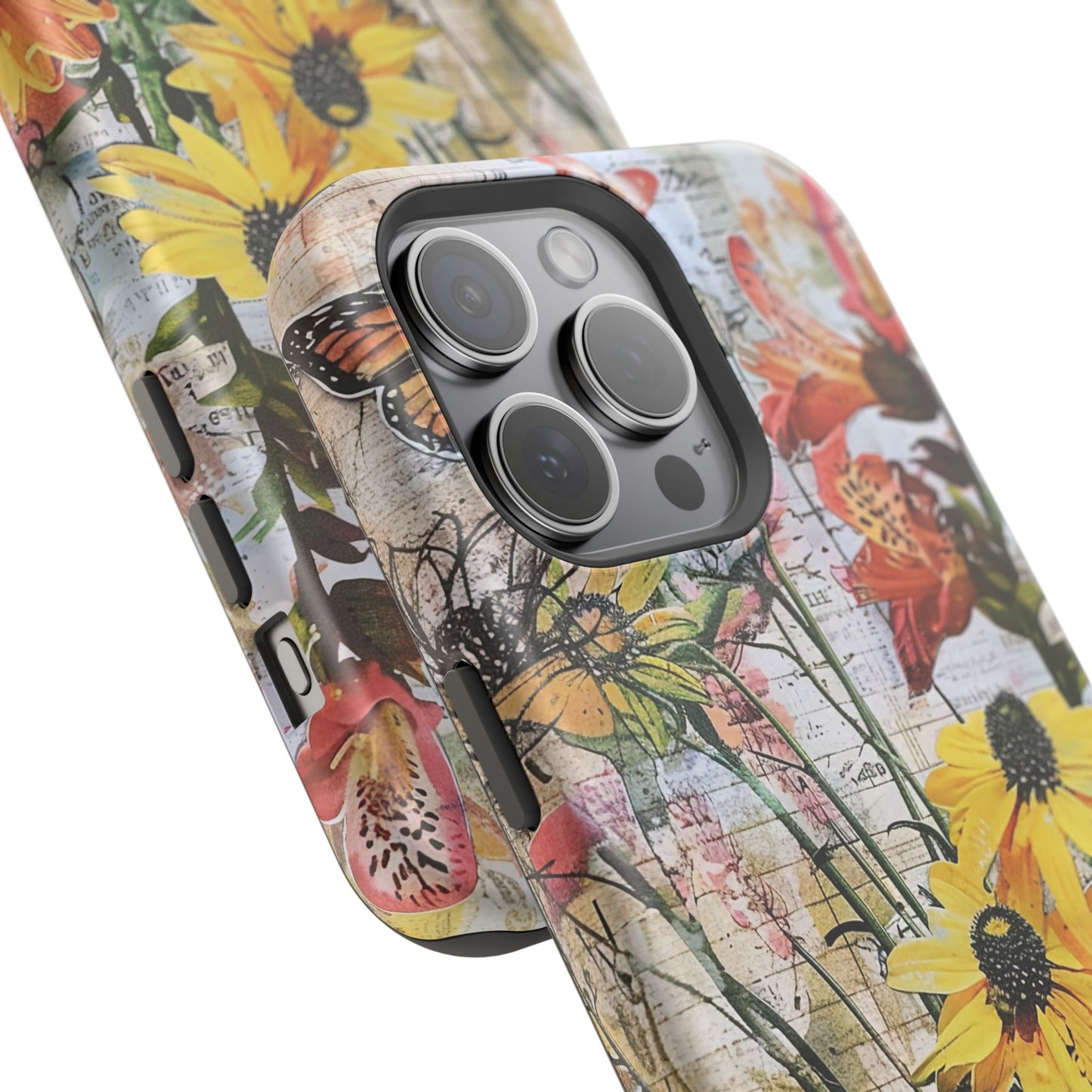 Floral Magnetic Phone Case - Wildflowers for Stylish Protection