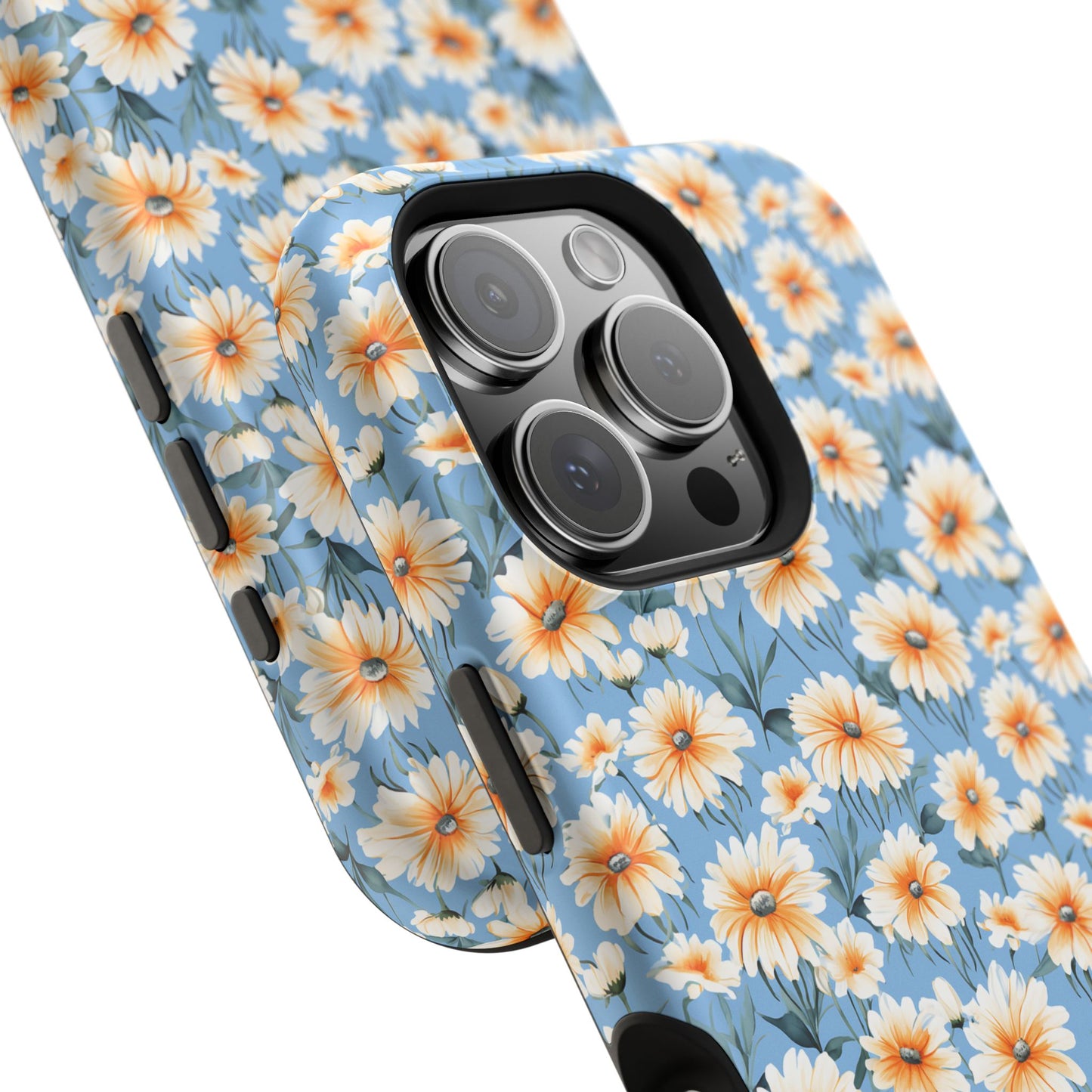 Floral Magnetic Phone Case - Chic Daisy Pattern for Stylish Protection