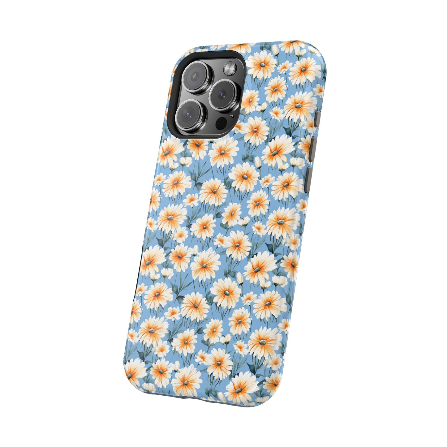 Floral Magnetic Phone Case - Chic Daisy Pattern for Stylish Protection