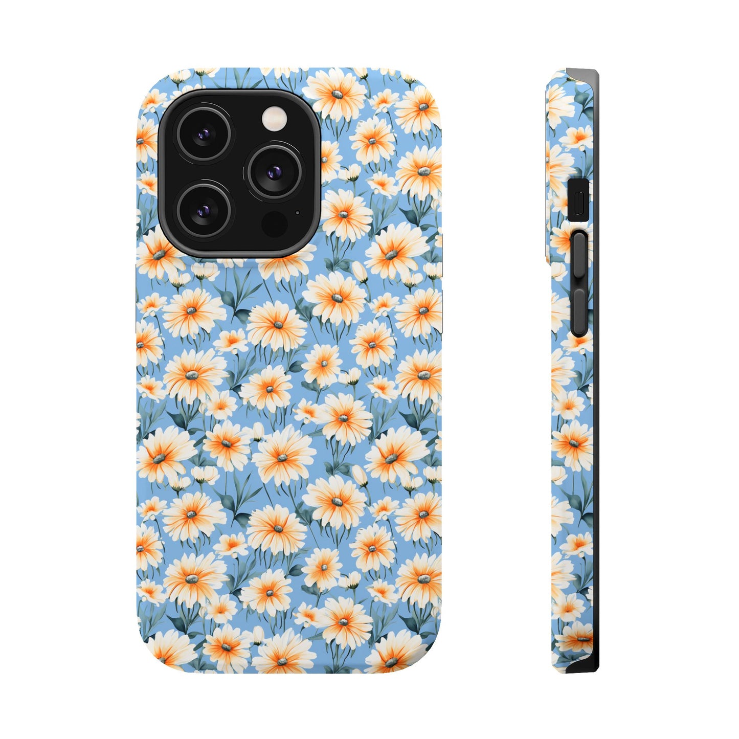 Floral Magnetic Phone Case - Chic Daisy Pattern for Stylish Protection